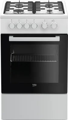 Obrázek produktu pro Beko FSM52020DW, Volně stojící sporák, Bílá, Otočné, Čelní, Plynový, 4 zóna/zón