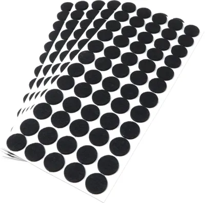 Produktbild von Adsamm® | 300 x selbstklebende Filzgleiter / Schwarz / Ø 20 mm / rund / Möbelgleiter aus Filz mit 3.5 mm Stärke