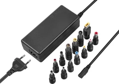 Produktbild von Avacom Ladegerät - QuickTIP Adapter für univerzální notebooky, 18,5-20V, až 3,25A, 65W, ADAC-UNV-A65W, Kabel 1,2 m + 13 Stecker