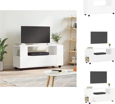 Produktbild von vidaXL TV-Schrank Weiß 102x34,5x43 cm Holzwerkstoff -  TV-Möbel