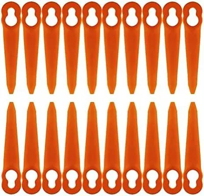 Produktbild von 100 Stück Ersatzmesser kompatibel für Stihl PolyCut 2-2 Polycut 3-2 Rasentrimmer FSA 45, FSA 57, FSE 52, Kunststoffmesser zubehör für Akku Rasentrimmer Stihl