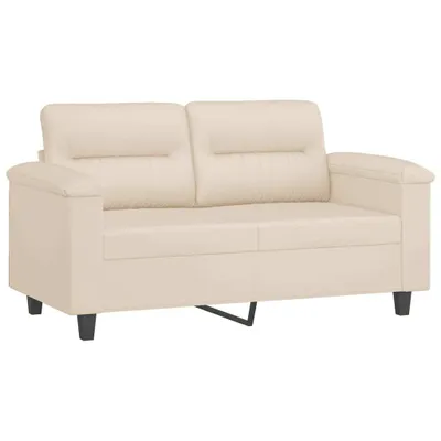 Produktbild von 2-Sitzer-Sofa Beige 120 cm Mikrofasergewebe