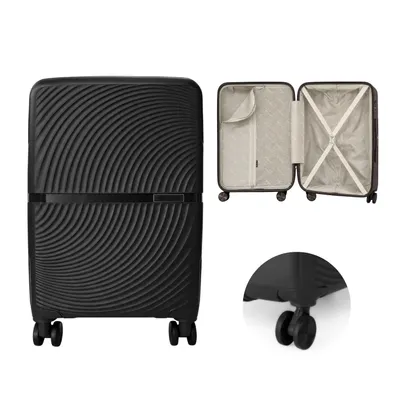 Image de Valise cabine Solier, 53x35x20 cm, avec serrure TSA et 8 roulettes
