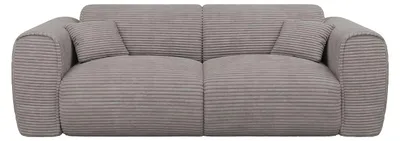 Produktbild von Sofa 3-Sitzer mit Matratze - Cord - Hellgrau - POGNIA