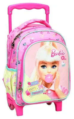 Produktbild von Barbie Happy Thoughts rollender Kindergarten-Rucksack, Tasche 30 cm