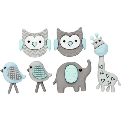 Produktbild von Dress It Up Knöpfe mit Tiermotiven : Jungle Baby Motiv: Jungle Baby