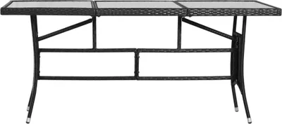 Immagine prodotto di vidaXL Tavolo da giardino nero 170x80x74 cm in poly rattan