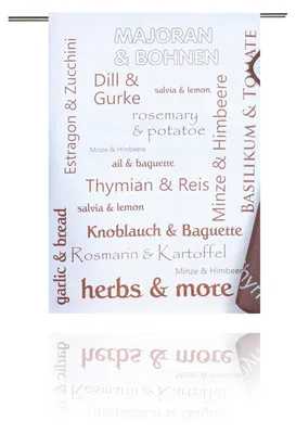 Produktbild von Geschirrtuch bedruckt HERBS & MORE TAUPE