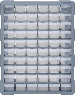 Obrázok produktu pre viaczásuvkový organizér vidaXL so 60 zásuvkami 38x16x47,5 cm