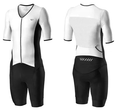 Produktbild von Triathlon-Anzug für Herren – Kurzarm – Weiß – Größe L