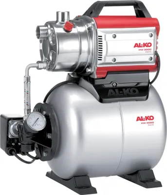 Produktbild von AL-KO Hauswasserwerke HW 3000 Inox Classic (650 W Motorleistung, 3100 l/h max. Fördermenge, 55 m max. Förderhöhe, 17 l Druckkessel)