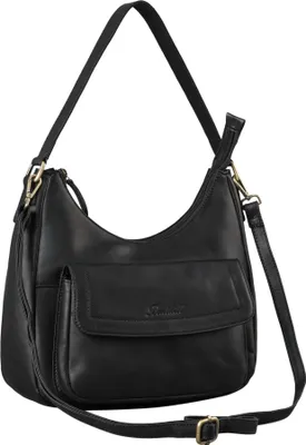 Produktbild von Benthill Damen Beutel aus Echt-Leder - Shopper aus Rindsleder - Handtasche mit Reißverschluss - Schultertasche / Ledertasche - Vintage Umhängetasche