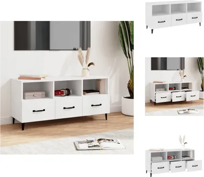 Produktbild von vidaXL TV-Schrank Weiß 102x35x50 cm Holzwerkstoff -  TV-Möbel