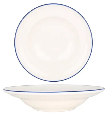 Image de Assiette à pâtes Bonna - Linea Blue - Porcelaine - 24 cm (400cc)