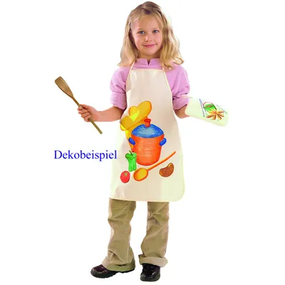 Produktbild von Baumwoll Kinderschürze natur ca. 55 x 43 cm, von Beleduc