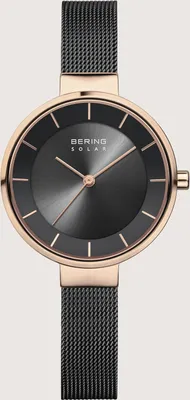 Produktbild von Bering Damen Uhr Armbanduhr Classic Solar - 14631-166 Meshband
