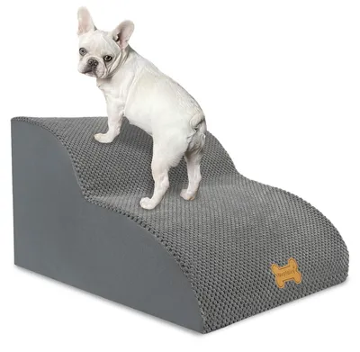 Productafbeelding van Hondentrap - Kleine honden - 2 treden - 55 x 40 x 30 cm - Wasbare hoes