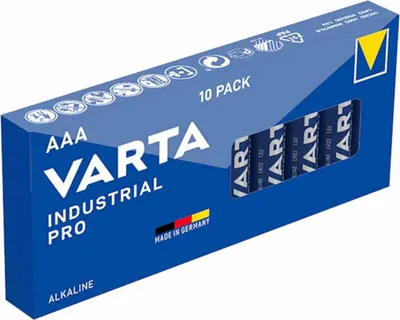 Produktbild von Micro Batterie (AAA/AM4), 1,5V, LR03, Alkali-Mangan, 1200mAh, Ø10,5x44,5mm, INDUSTRIAL