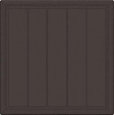 Image de vidaXL Salon de jardin 3 pcs Marron Polypropylène