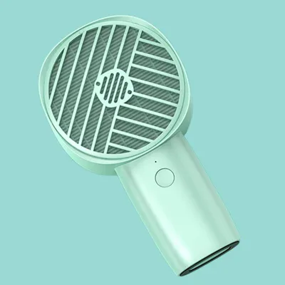 Obrázok produktu pre Prenosný mini ventilátor s HEPA filtrom, výdrž batérie 10 hodín, nabíjateľný cez USB, zelený