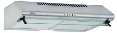 Produktbild von Dunstabzugshaube NEG15-DCRS+, 424m³/h, Doppelmotor Modell 2026, Silber runde Front