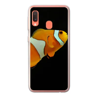 Produktbild von MuchoWow® Handyhülle Schutzhülle Hülle für Samsung Galaxy A20e Fisch - Linie - Schwarz Silikon Softcase Handy Hülle - Abdeckung