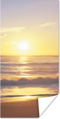 Produktbild von MuchoWow® Poster Sonnenuntergang - Strand - Brücke 20x40 cm - Plakat - Foto