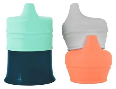 Productafbeelding van Siliconen bekertjes voor de Boon Snug beker - set van 3 stuks, geschikt voor kinderen vanaf 12 maanden