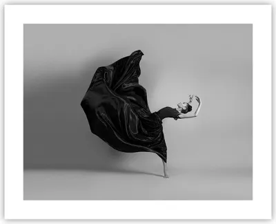 Produktbild von Poster - Poster ohne Rahmen - Tanz Schwarz Kleid - 50x40 cm - Wand Bild - Wanddeko - Wandbilder - Kunstposter - Wandposter - Bilder - Kunstdruck - Wanddekoration - Wandbild - P2XAA50x40-4869