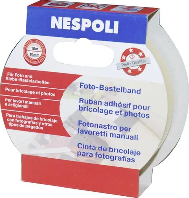 Produktbild von Nespoli Foto- und Bastelband 19 mm x 10 m transparent