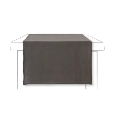 Zdjęcie produktu dla LINEN UNI Antracyt 45 x 150 cm Bieżnik na stół (Texti