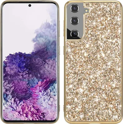 Produktbild von Samsung Galaxy S24 Hülle - Coverup Glitzer Back Cover - Gold