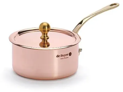 Produktbild von De Buyer MINI-STIELKASSEROLLE MIT DECKEL Ø 9CM INOCUIVRE