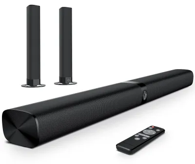 Produktbild von GarageRock Soundbar für TV Geräte, Teilbare 2-in-1 TV Soundbr mit Automatischer