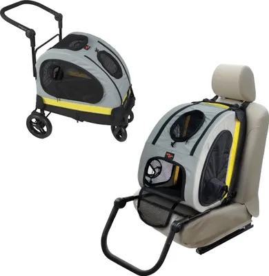 Produktbild von Tragbarer Haustier-Reisebuggy, 2-in-1 umwandelbar, leichtes Design, Als Bild
