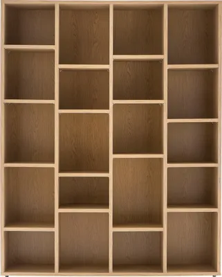 Produktbild von Miliboo - Design-Bücherregal Holz eichefarben RYTHM