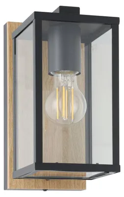 Obrázek produktu pro Eglo 900289 BUDRONE E27 Venkovní nástěnné/stropní svítidlo černohnědé IP44 9008606231591