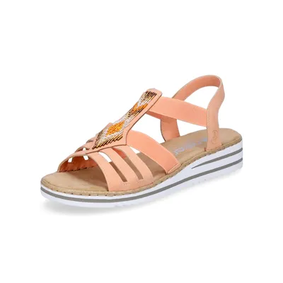 Produktbild von Rieker Morelia Damenschuhe Sandalen Flach Rot Freizeit