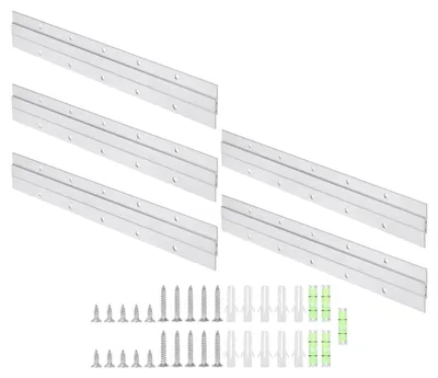 Image de Solidchoice - 10 paires de supports pour cadres photo, système de fixation français, 30 cm, barre en aluminium en forme de Z