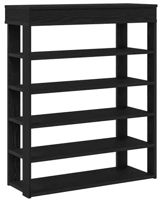 Produktbild von vidaXL Schuhregal Schwarz 80x30x98 cm Holzwerkstoff