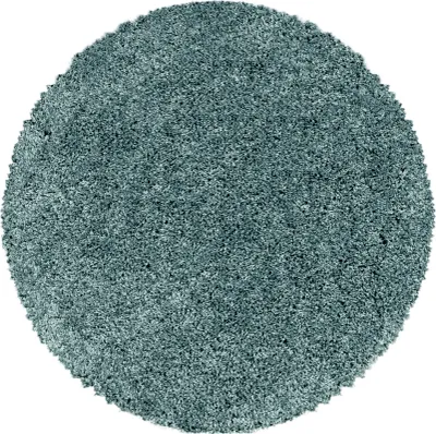 Produktbild von Hochflor Teppich SYDNEY Türkis 120 cm Rund