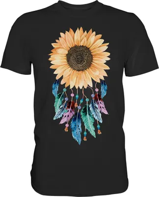 Produktbild von Traumfänger Sonnenblumen T-Shirt Gärtner Geschenk Garten – Black / L