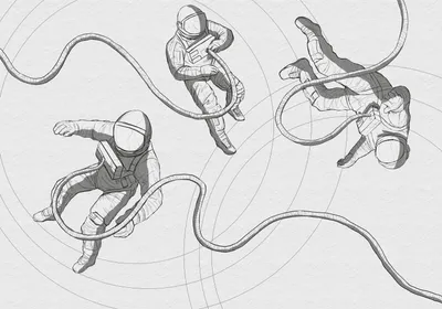 Obrázok produktu pre Komar Extraordinary Astronauts Fototapeta sivá - 610864 - 400 x 280 cm