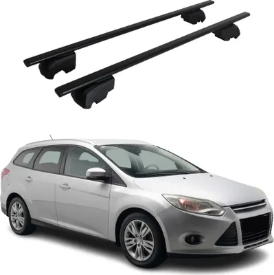 Obrázok produktu pre Priečne strešné nosiče pre Ford Focus Kombi 2011–2021, čierna oceľ, ABE