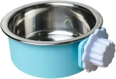 Produktbild von Hängende Futter- und Wasserstation, Edelstahl, für Hund, Katze, Kleintiere