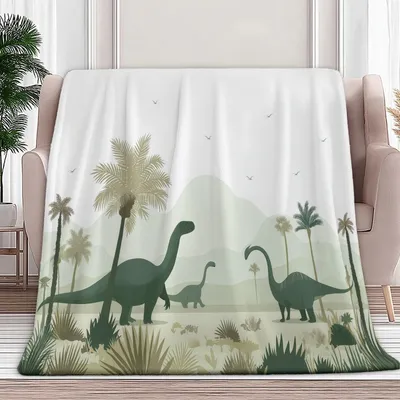 Obrázek produktu pro Flanelová deka pro děti s motivem dinosaurů
