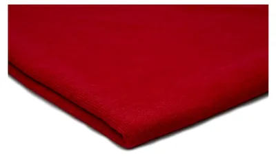 Produktbild von Dünner Pulloverstoff HACCI, Bündchenstoff, Feinstrick 50 x 160 cm (Kirsche)