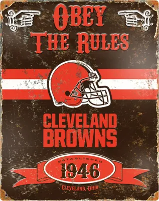 Produktbild von Cleveland Browns NFL Vintage Blechschild