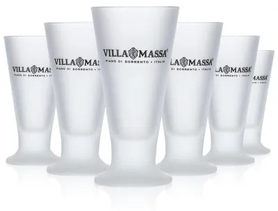 Produktbild von 6x Villa Massa Limoncello Gläser Stamper Kurzer Glas 7cl Shot Satiniert