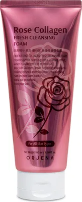 Image de ORJENA Mousse nettoyante pour le visage au collagène et à la rose 180 ml